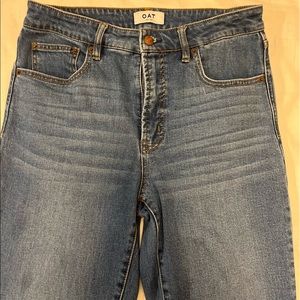 Oat Jeans size 29 High Rise Straight crop